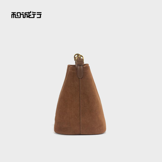 和诚行 2023新款复古大容量水桶包女百搭休闲单肩腋下包包4420088 商品图2