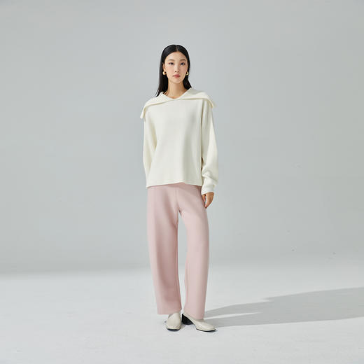 东黎 • 小山羊绒女士秋冬马尔代夫阳光翻领套头衫 3413 商品图2
