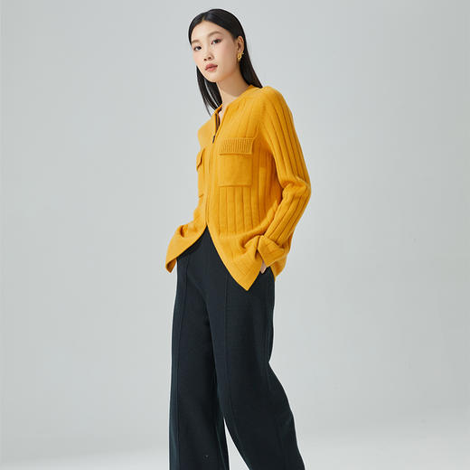 东黎 • 小山羊绒女士秋冬马尔代夫阳光拉链开衫 3390 商品图2