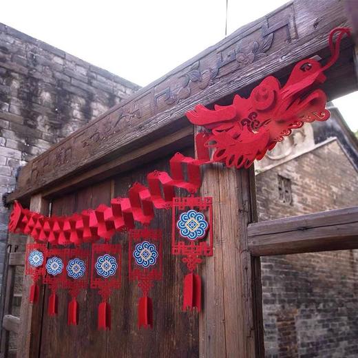 龙腾祥瑞新年舞龙拉花立体吊饰商店布置春节室内装饰乔迁挂饰灯笼 商品图1