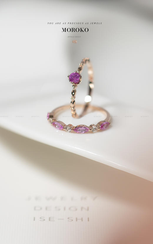 流星主戒&玫瑰雨露副戒 商品图0