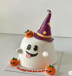 【臻品系列】---半翻糖【可爱小鬼】万圣节蛋糕