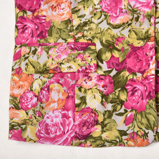 圣三利女装  时尚气质多彩玫瑰印花西装外套SL121A12 商品图2