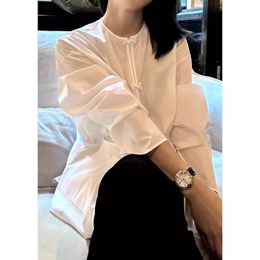 裁缝学苑AS131新中式盘扣圆领衬衫纸样女装长袖打底上衣小衫样板 商品图5