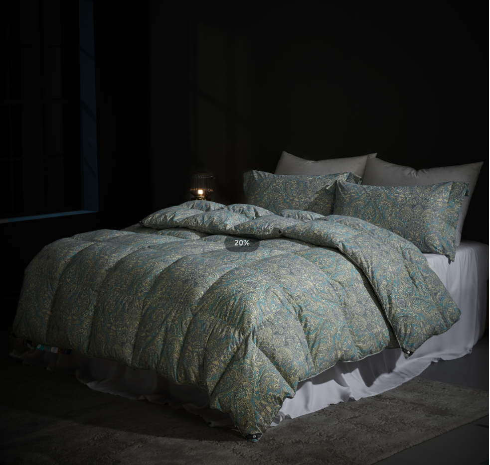 泰加林可水洗鹅绒被二合一