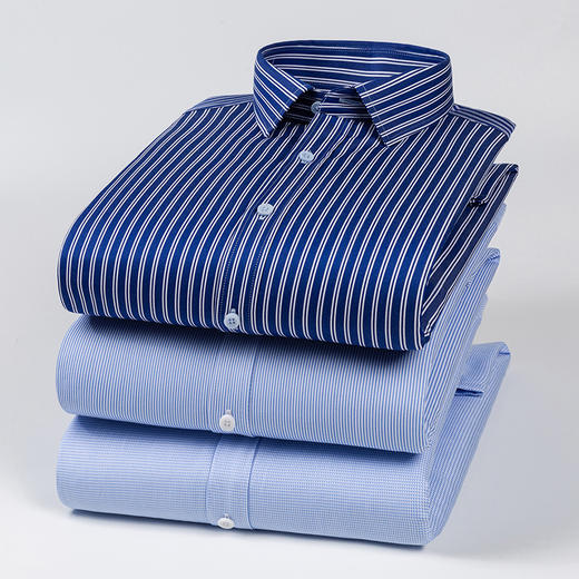 【羊毛内胆液氨免烫保暖衬衫（付款后3天左右发）】加厚通勤衬衣休闲长袖打底衫 商品图4