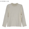 VIVIAN LIU薇薇安刘R2367301冬女装新款罗纹圆领提花针织打底衫 商品缩略图0