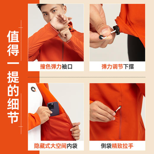 果凡秋冬新款男女同款跑步运动软壳GJB21185 商品图1