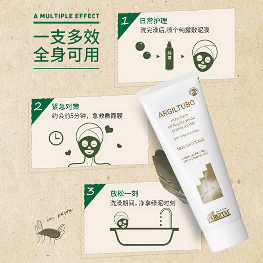 雅琪朵：绿泥面膜  水洗面膜 补水 去黑头粉刺深层清洁 商品图6