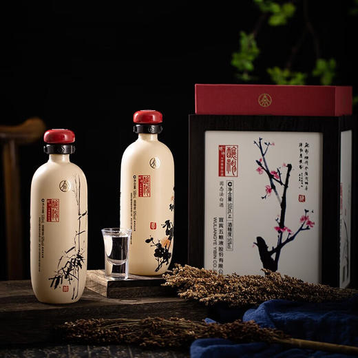 五粮液股份酿神梅兰竹菊50度500ml*4瓶礼盒装 固态法浓香白酒 商品图2