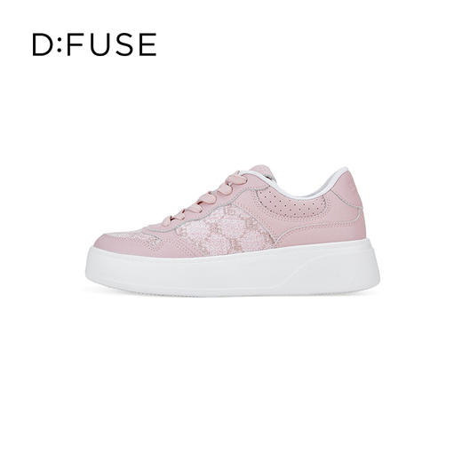 Dfuse迪芙斯2024春季新款圆头休闲百搭刺绣厚底运动鞋DF41112012 商品图7