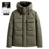 红览轻奢高品男士冬连帽羽绒服加厚保暖工装户外运动格子90白鸭绒外套AL CZLT22873 商品缩略图0