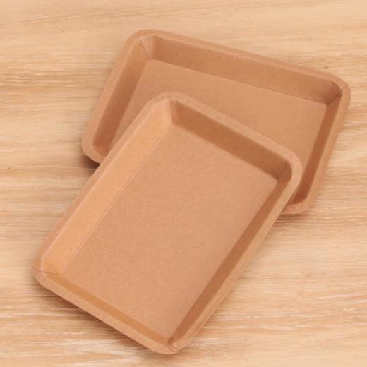 【50个装】25*18cm 防油牛皮纸托盘 一次性烧烤餐盘纸托盘可薯条纸盒炸鸡热狗纸盘 商品图3