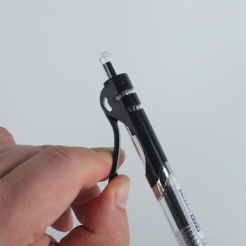 天章 （TANGO）中性笔签字笔 黑色水性笔 按动笔 0.7mm子弹头 12支装 书写顺滑 商务办公用品文具 商品图2