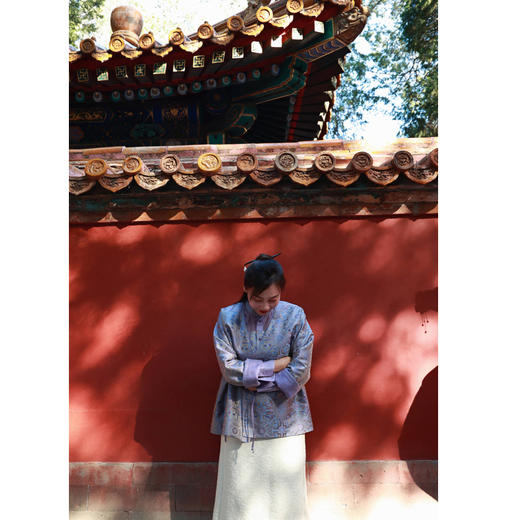 【线上专属】斜襟小衫（23810674B-紫苑） 商品图2