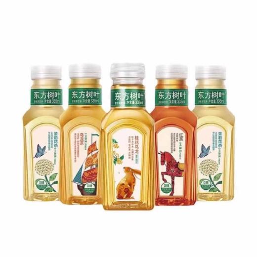 【随机口味】农夫山泉东方树叶无糖乌龙茶绿茶桂花茉莉红茶饮料335ml/瓶 商品图1