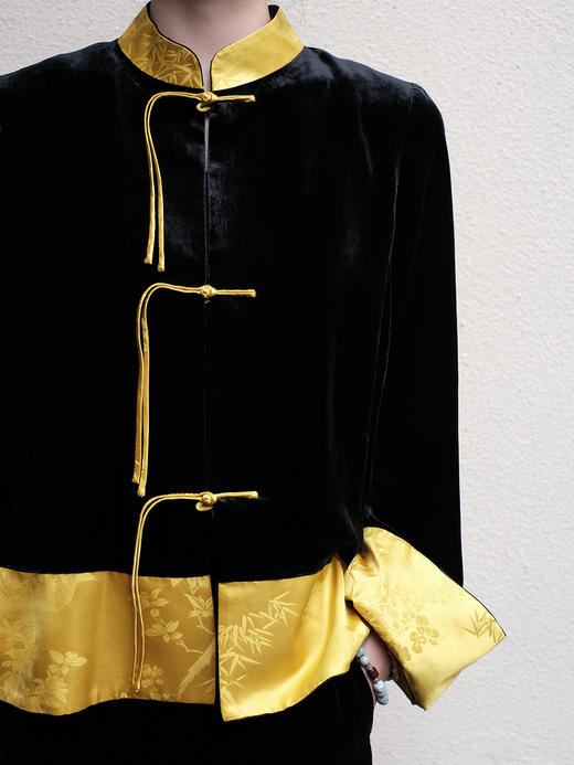 盛唐牡丹 |真丝丝绒喜上眉梢双面穿外套 商品图0