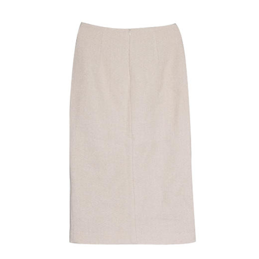 VIVIAN LIU薇薇安刘TR2354003秋女装新款高腰纽扣装饰前开叉半裙 商品图1