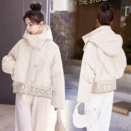 加厚韩系减龄漂亮，小个子短款休闲羽绒服HR-MYL8211 商品图0