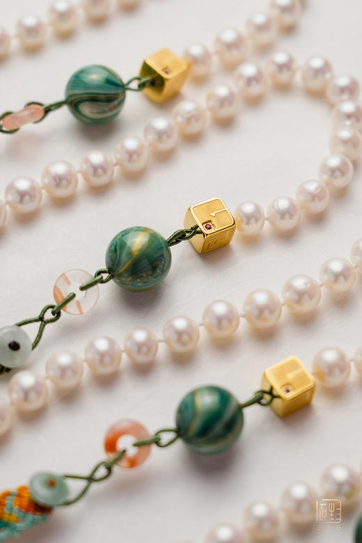诗意新国珠·编织款三生无限能量块多用项链 商品图2