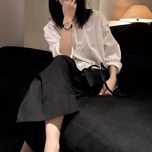裁缝学苑AS131新中式盘扣圆领衬衫纸样女装长袖打底上衣小衫样板 商品图4