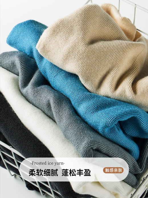 秋冬季新款【针织V领打底衫】 不规则V领辣妹针织衫  西装内搭上衣  修身长袖t恤   商品图4