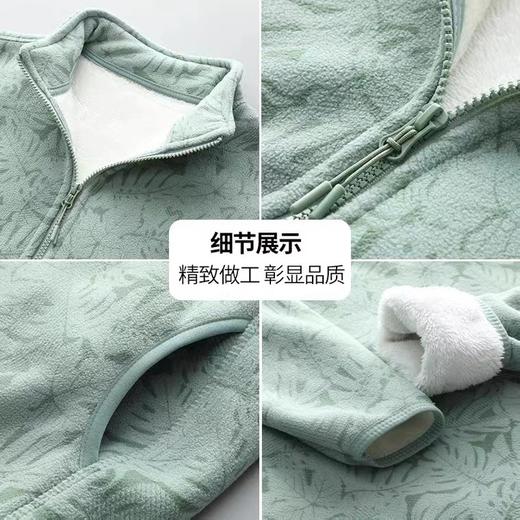 百媚生 【A/B面加绒】迷彩羊羔绒卫衣户外摇粒绒抓绒衣1055 商品图3