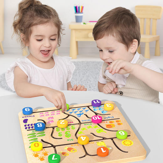 儿童走位数字迷宫玩具走珠益智力动脑逻辑思维专注力7训练3到6岁4 商品图1