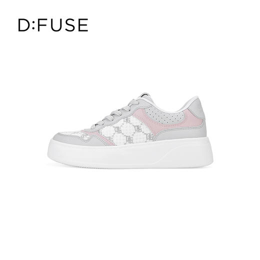 Dfuse迪芙斯2024春季新款圆头休闲百搭刺绣厚底运动鞋DF41112012 商品图1