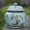 五彩描金瓜瓞连绵盖罐 商品缩略图2