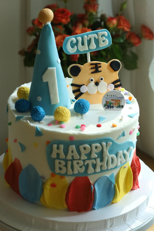 蓝色系翻糖虎宝宝 商品图4