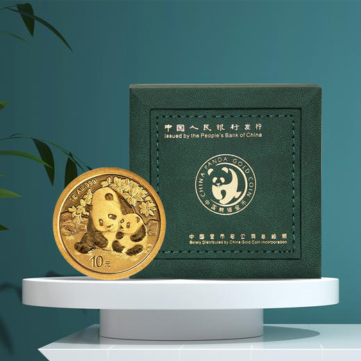 【全款订】2024年熊猫金质纪念币（Au999） 商品图1