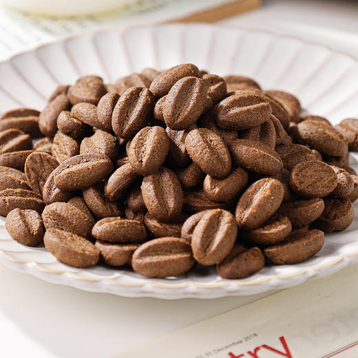 嘀嗒果老街咖啡豆味饼干迷你下午茶点心办公室解馋休闲食品200g 商品图3