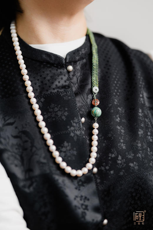 诗意新国珠·编织款三生无限能量块多用项链 商品图7
