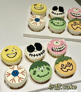 【性价比系列】---平面手绘表情【纸杯蛋糕】万圣节限量款