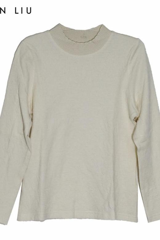VIVIAN LIU薇薇安刘R2367301冬女装新款罗纹圆领提花针织打底衫 商品图5