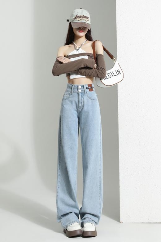 【加绒加厚】DANMO复古加绒牛仔裤 显瘦不挑人 遮肉大长腿 商品图1