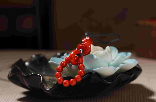 朱砂醒狮手机链 商品图3