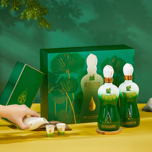【员工专属】金徽酒 46度柔和H6礼盒 500ml*2瓶 浓香型白酒 商品图4