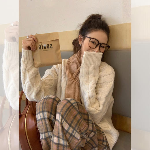 <曾小咸推荐>现货秒杀 ！微信超特价！3色麻花毛衣 日常189.9 立减99.91 秒杀89.99！！ 商品图11