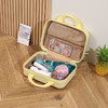 【轻装出行！一箱搞定所有】新款手提箱时尚旅行收纳箱，化妆箱大容量伴手礼学生卡通箱，小巧可爱 出门携带也方便，云感出行 弹力松紧带 商品缩略图1
