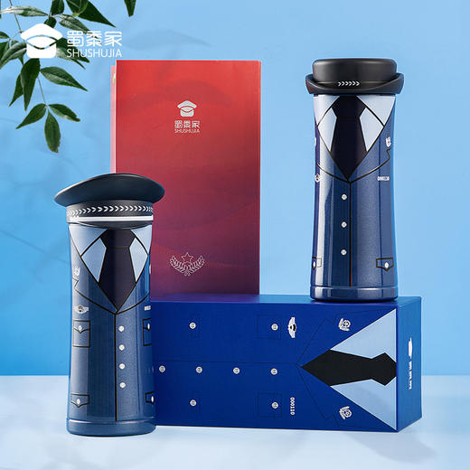【制服保温杯（可定制）】制服款不锈钢保温杯男女大容量水杯创意喝水杯子 商品图1