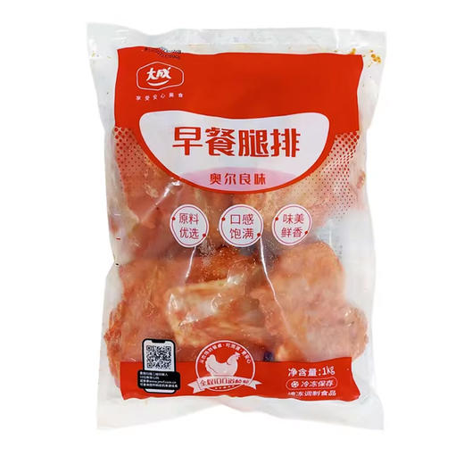 25K大成早餐腿排(奥尔良味) 1kg/袋(10片) 10袋/件 商品图5