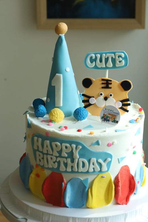 蓝色系翻糖虎宝宝 商品图3