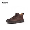 和诚行 2023秋冬新款真皮休闲皮鞋男鞋舒适厚底薄绒休闲鞋0930201 商品缩略图1