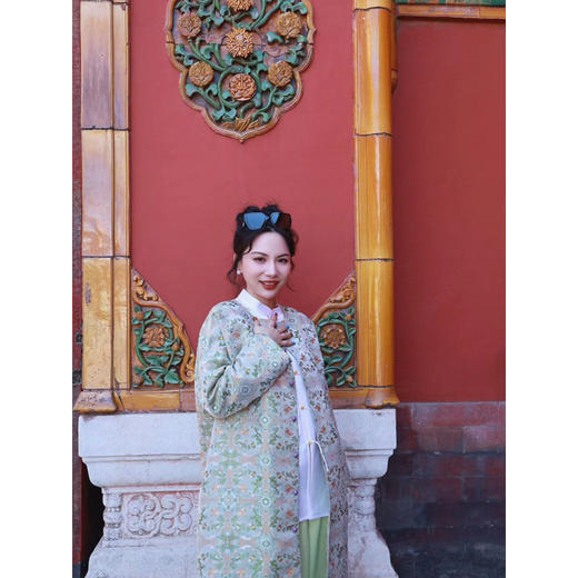 中长款外套（23805706-赤璋）+24709615黄螺165 商品图1