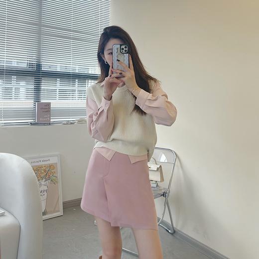 金蘑菇菇【可以每天喝奶茶吗】衬衫/背心/半裙套装～设计师限定款 商品图1