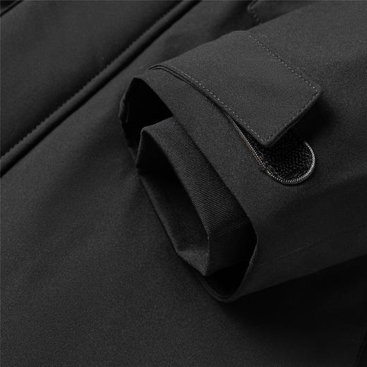 【白鹅绒 银貉子毛领】罗蒙秋冬男装羽绒服高充绒两穿中长款男士羽绒服 商品图7