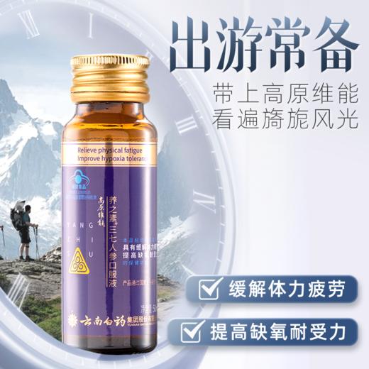 【官方正品】云南白药养之素三七人参口服液50ml高原维能口服液西藏旅游缺氧备用缓解体力疲劳含三七黄芪葛根牛磺酸 商品图1