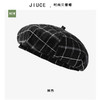 ZQ-AU1-M2543英伦复古格子贝雷帽子秋冬新款韩版休闲画家帽女简约毛呢蓓蕾帽潮 商品缩略图2
